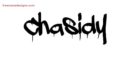 Chasidy Graffiti Name Tattoo Designs