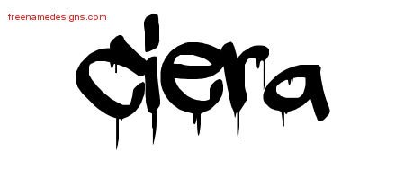Ciera Graffiti Name Tattoo Designs