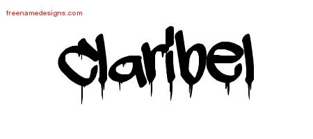 Claribel Graffiti Name Tattoo Designs