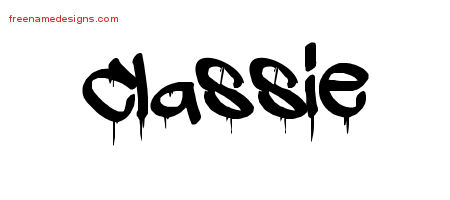 Classie Graffiti Name Tattoo Designs