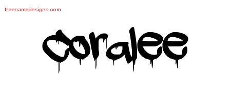 Coralee Graffiti Name Tattoo Designs