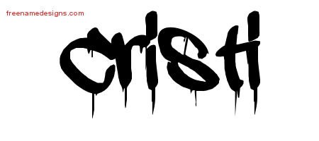 Cristi Graffiti Name Tattoo Designs