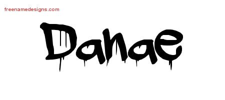 Danae Graffiti Name Tattoo Designs