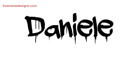 Daniele Graffiti Name Tattoo Designs