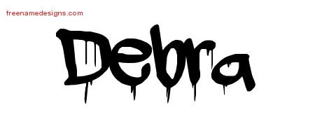 Debra Graffiti Name Tattoo Designs