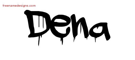 Dena Graffiti Name Tattoo Designs