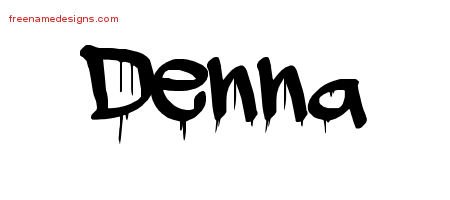 Denna Graffiti Name Tattoo Designs