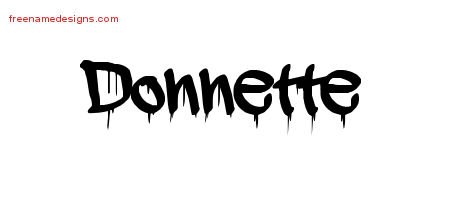 Donnette Graffiti Name Tattoo Designs