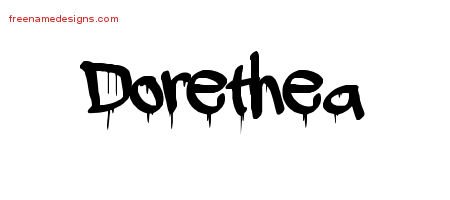 Dorethea Graffiti Name Tattoo Designs