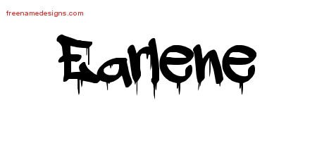 Earlene Graffiti Name Tattoo Designs