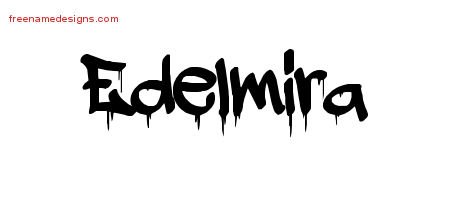 Edelmira Graffiti Name Tattoo Designs