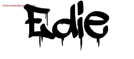 Edie Graffiti Name Tattoo Designs