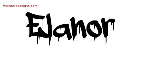 Elanor Graffiti Name Tattoo Designs