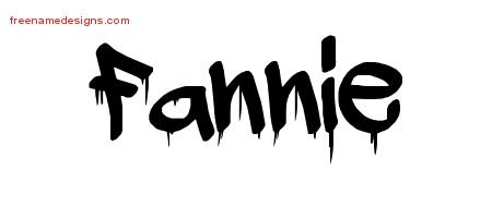 Fannie Graffiti Name Tattoo Designs