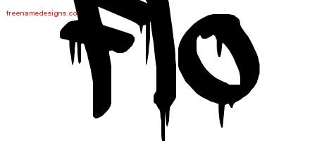 Flo Graffiti Name Tattoo Designs