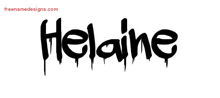 Helaine Graffiti Name Tattoo Designs