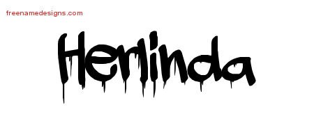 Herlinda Graffiti Name Tattoo Designs