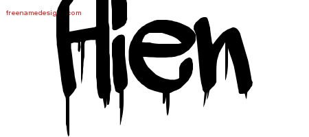 Hien Graffiti Name Tattoo Designs