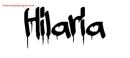 Hilaria Graffiti Name Tattoo Designs