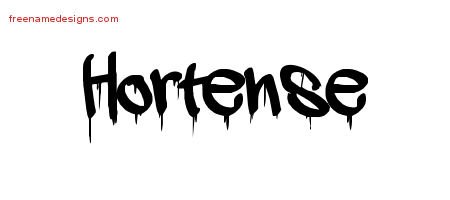 Hortense Graffiti Name Tattoo Designs