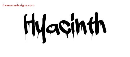 Hyacinth Graffiti Name Tattoo Designs