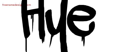 Hye Graffiti Name Tattoo Designs