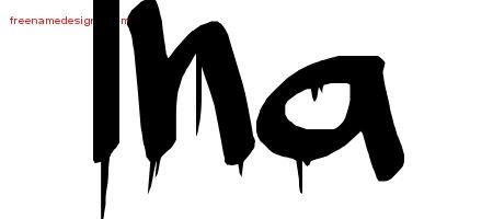 Ina Graffiti Name Tattoo Designs