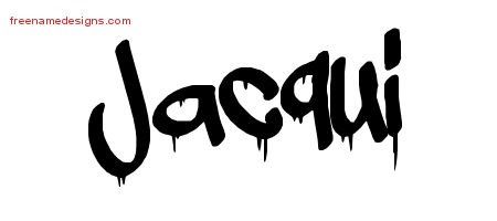 Jacqui Graffiti Name Tattoo Designs