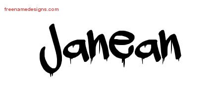 Janean Graffiti Name Tattoo Designs