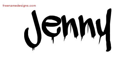 Jenny Graffiti Name Tattoo Designs