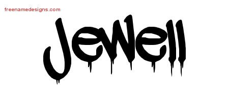 Jewell Graffiti Name Tattoo Designs