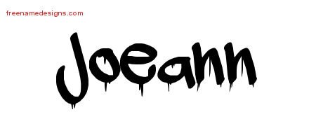 Joeann Graffiti Name Tattoo Designs