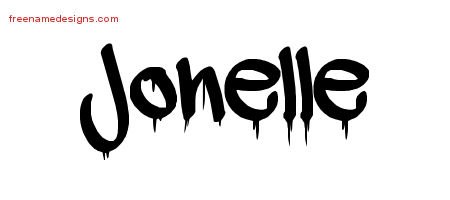 Jonelle Graffiti Name Tattoo Designs