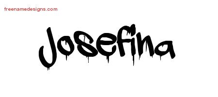 Josefina Graffiti Name Tattoo Designs