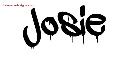 Josie Graffiti Name Tattoo Designs