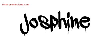 Josphine Graffiti Name Tattoo Designs