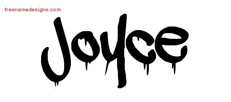 Joyce Graffiti Name Tattoo Designs