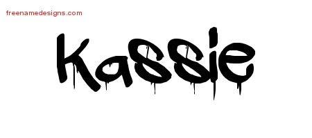 Kassie Graffiti Name Tattoo Designs