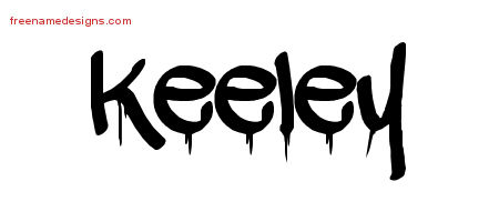 Keeley Graffiti Name Tattoo Designs