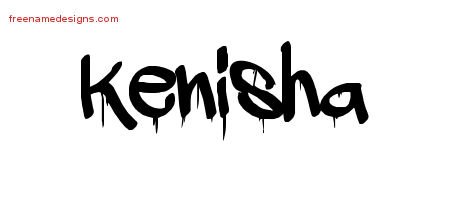 Kenisha Graffiti Name Tattoo Designs