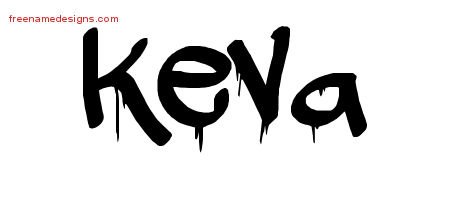 Keva Graffiti Name Tattoo Designs