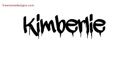 Kimberlie Graffiti Name Tattoo Designs