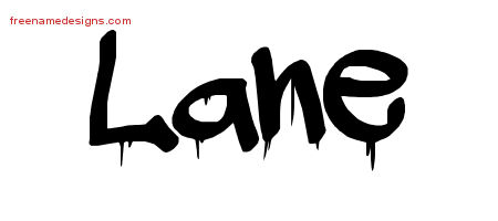 Lane Graffiti Name Tattoo Designs