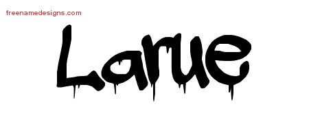 Larue Graffiti Name Tattoo Designs