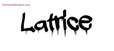 Latrice Graffiti Name Tattoo Designs