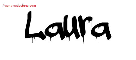 Graffiti Name Tattoo Designs Laura Free Lettering - Free Name Designs