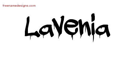 Lavenia Graffiti Name Tattoo Designs
