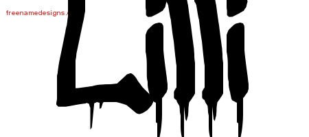 Lilli Graffiti Name Tattoo Designs