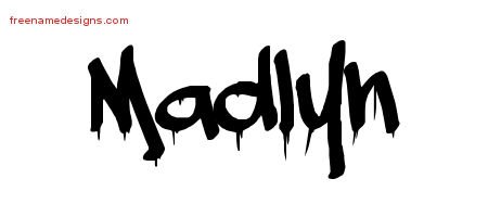 Madlyn Graffiti Name Tattoo Designs