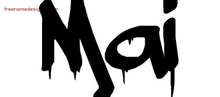 Mai Graffiti Name Tattoo Designs